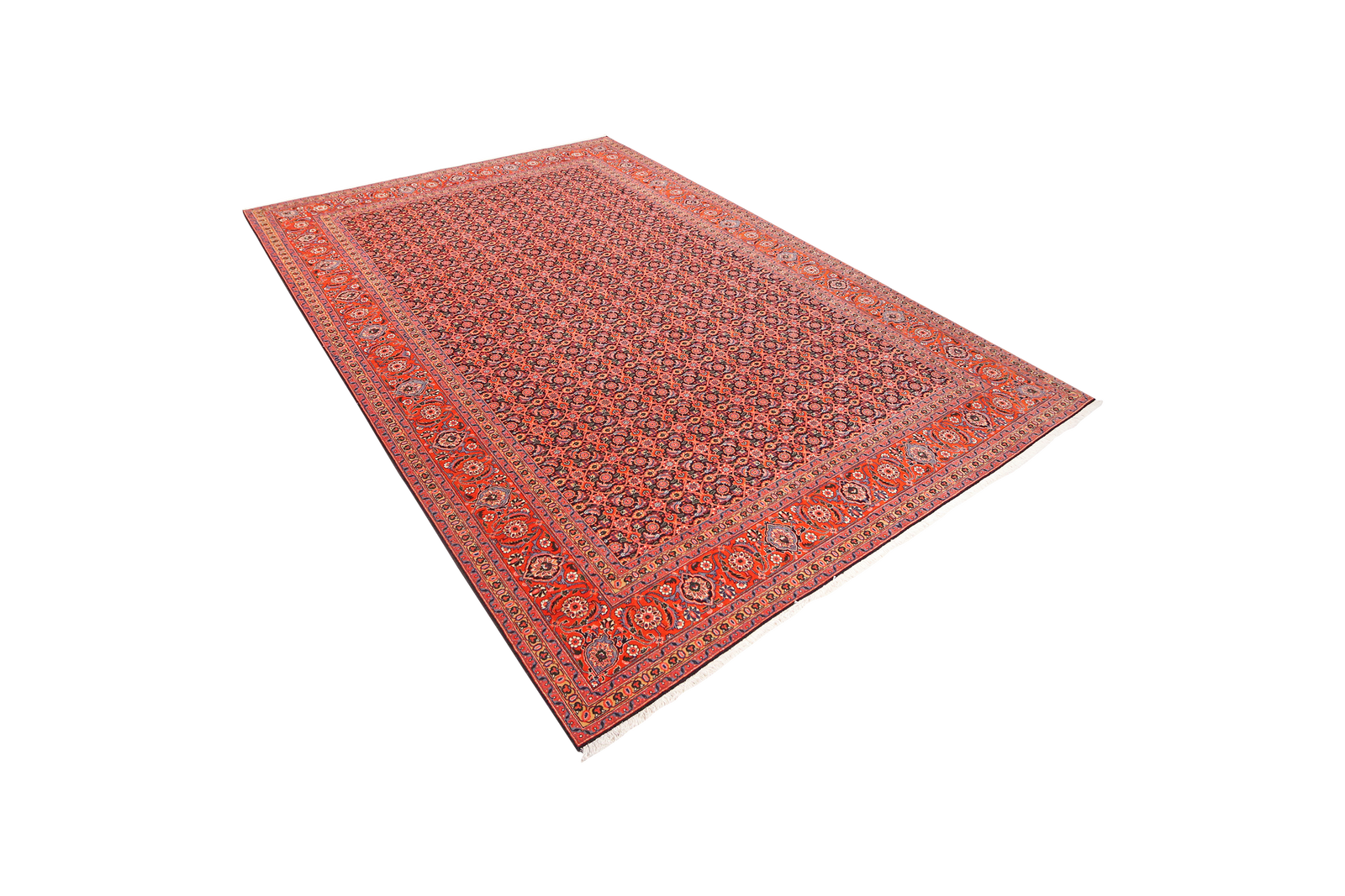 Tabriz 50 Raj — Handgefertigt, 297x202 cm, Rot, 100% Virgin Wool | View 6