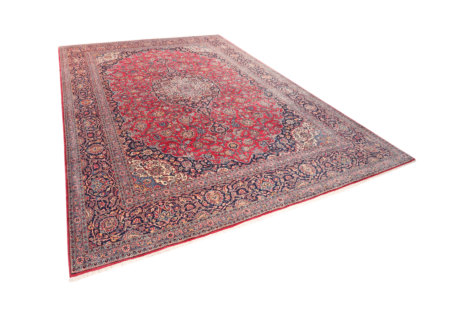Kashan — Hand-knotted, 281x382 cm, Red, 100% Virgin Wool | View 5
