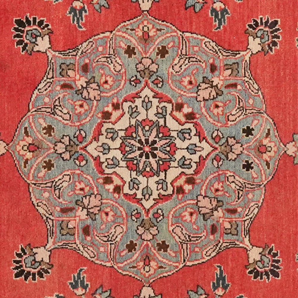 Semnan — Hand-knotted, 100x150 cm, Red, 100% Virgin Wool | View 4