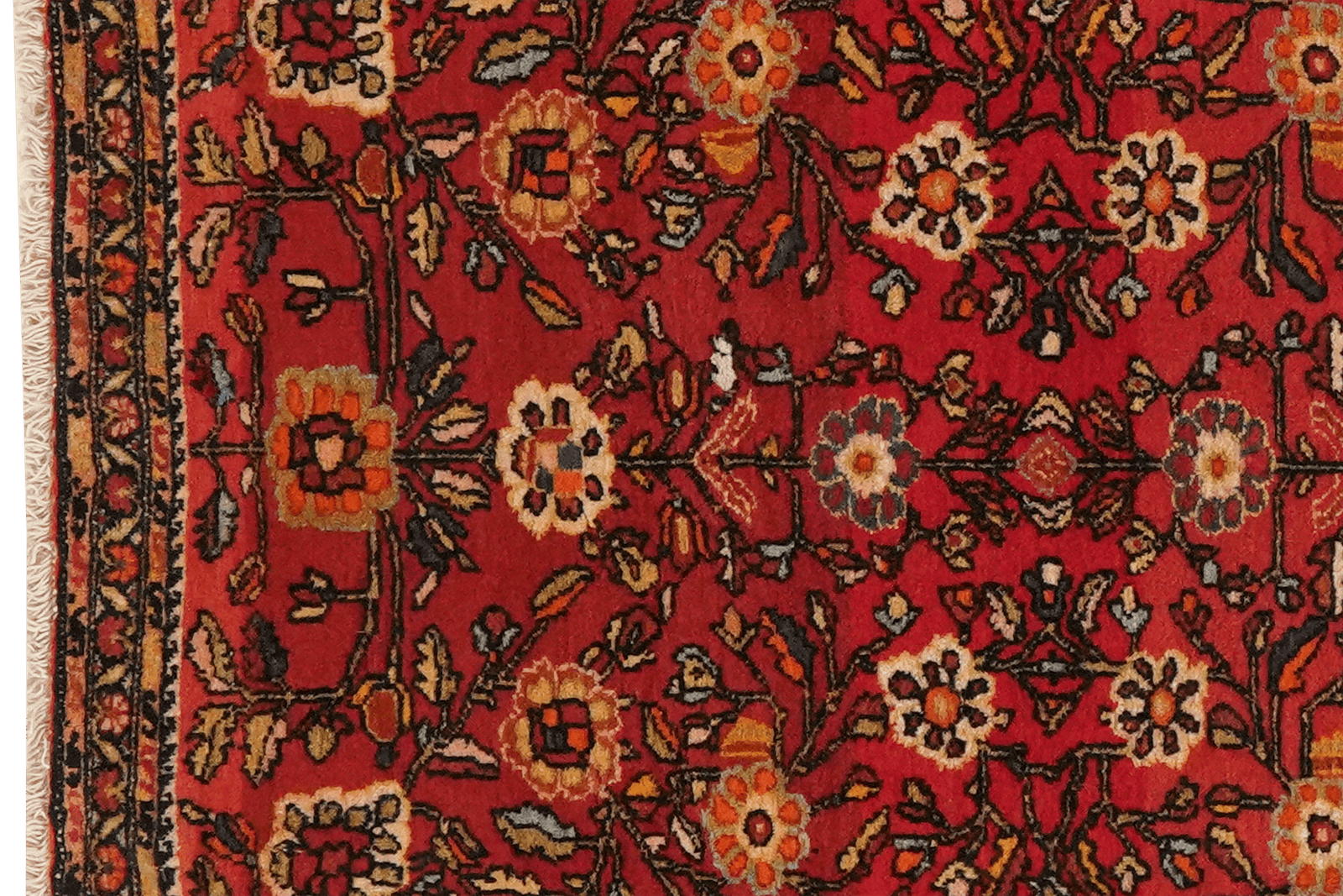 Farahan — Hand-knotted, 57x78 cm, Red, 100% Virgin Wool | View 3
