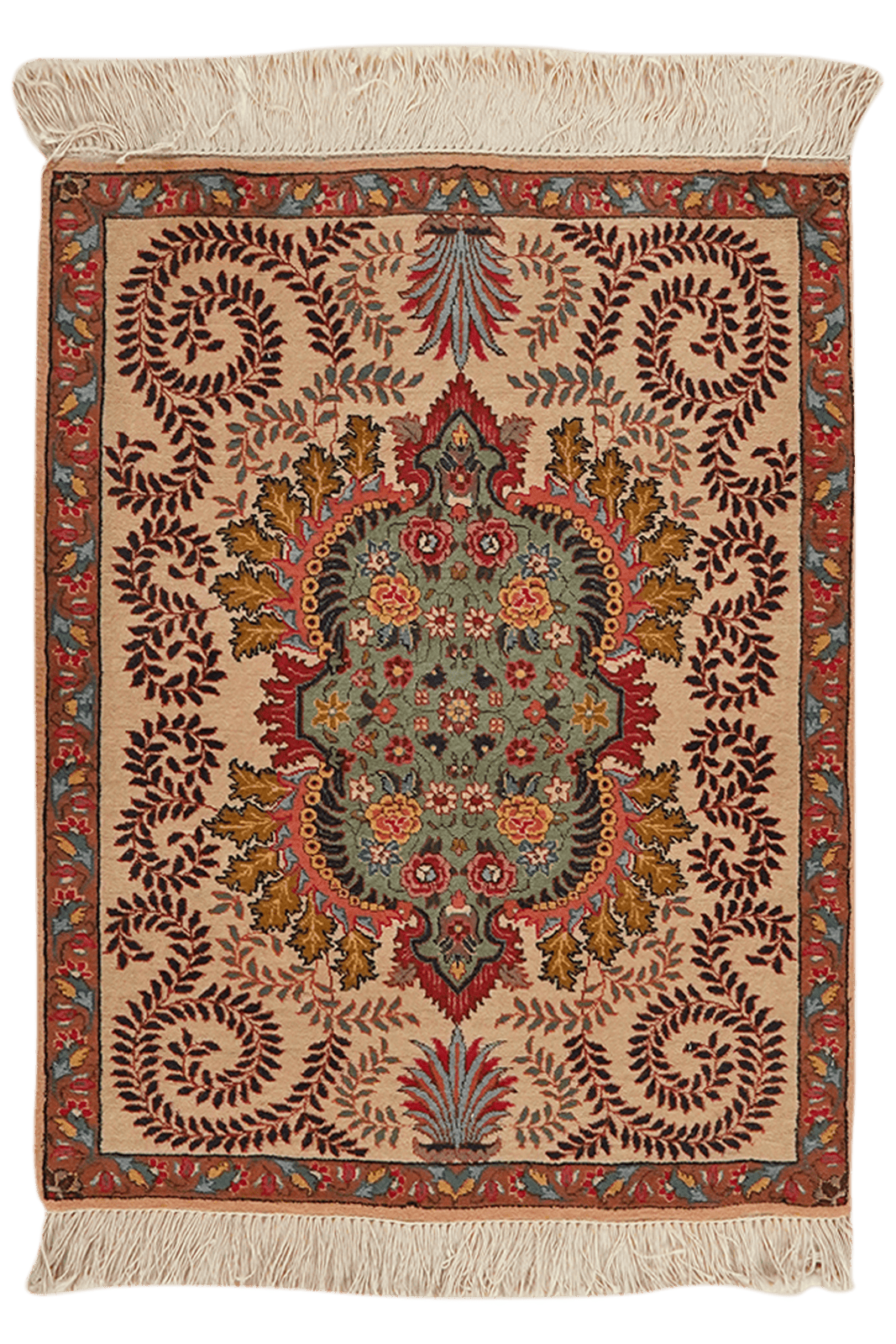 Tabriz Old — Hand-knotted, 64x82 cm, Beige, 100% Virgin Wool | Main view