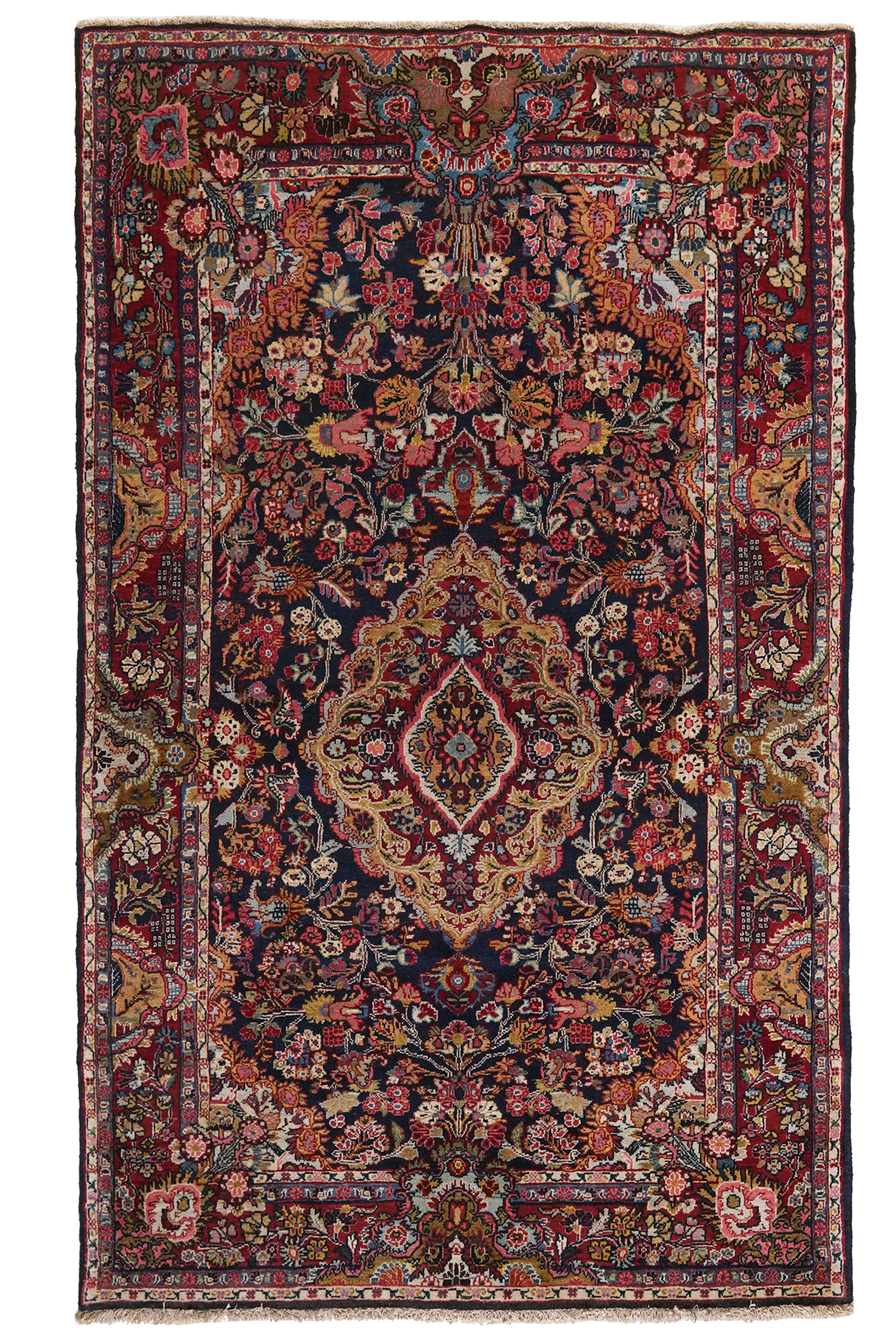 Ekbatan — Handgefertigt, 199x120 cm, Rot, 100% Virgin Wool | Main view