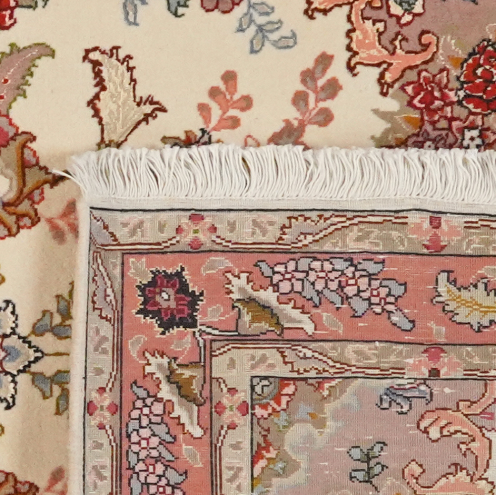 Tabriz 50 Raj — Handgefertigt, 199x82 cm, Rot, 95% Schurwolle, 5% Seide | View 7