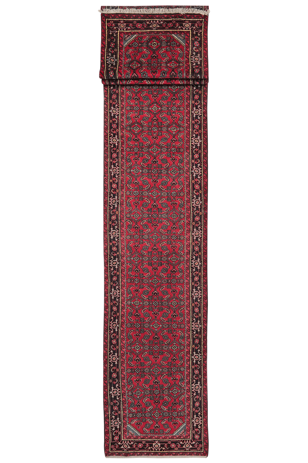 Indjelass — Hand-knotted, 84x614 cm, Red, 100% Virgin Wool | Main view