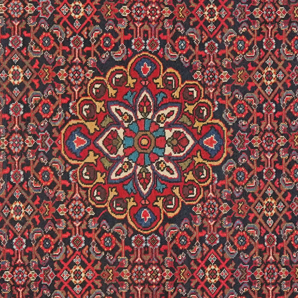 Farahan — Hand-knotted, 147x203 cm, Blue, 100% Virgin Wool | View 4
