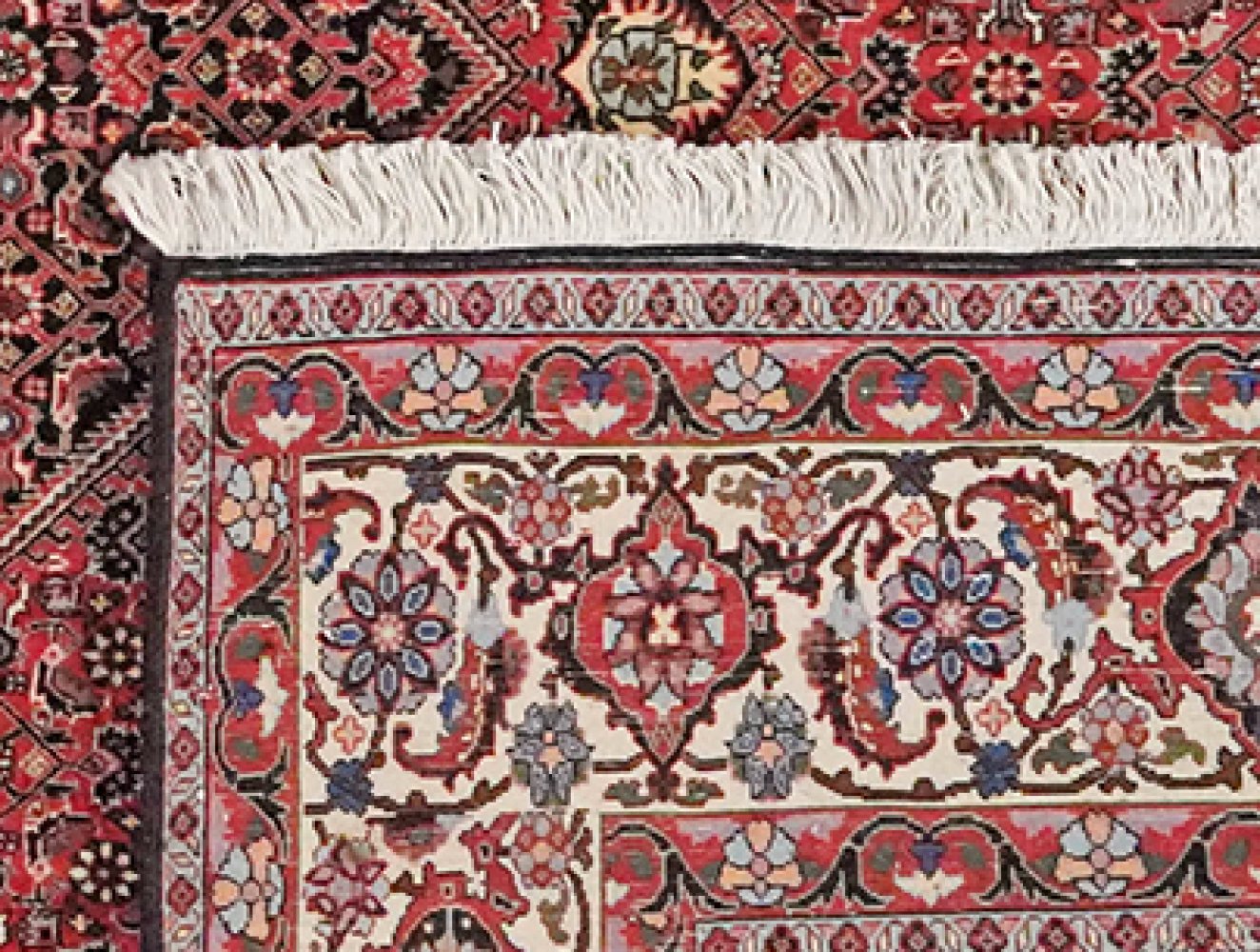 Bidjar — Hand-knotted, 205x302 cm, Red, 100% Virgin Wool | View 6