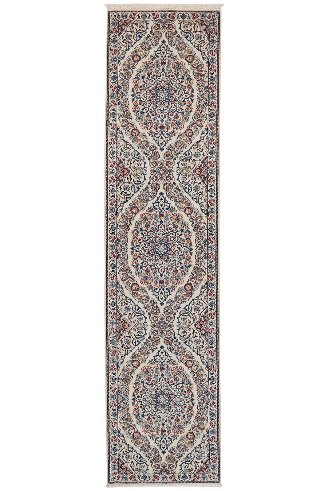 Nain 6La — Hand-knotted, 49x209 cm, Beige, 100% Virgin Wool | Main view