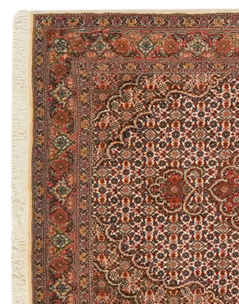 Tabriz 50 Raj — Handgefertigt, 301x83 cm, Beige, 100% Virgin Wool | View 4