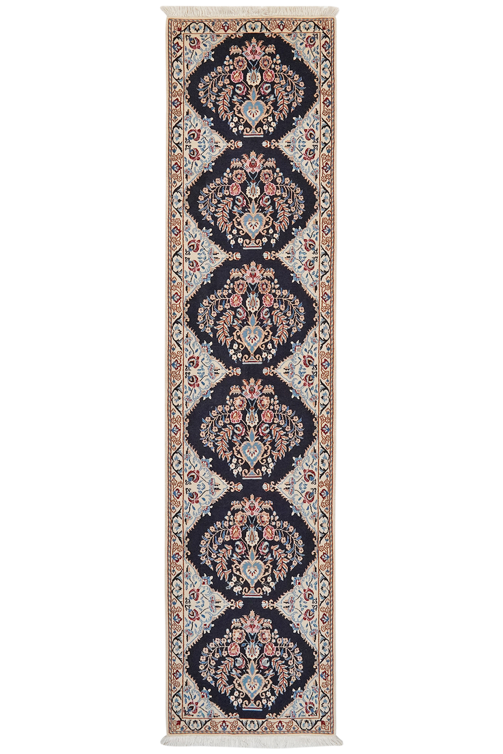 Nain 6La — Handgefertigt, 211x49 cm, Beige, 100% Virgin Wool | Main view