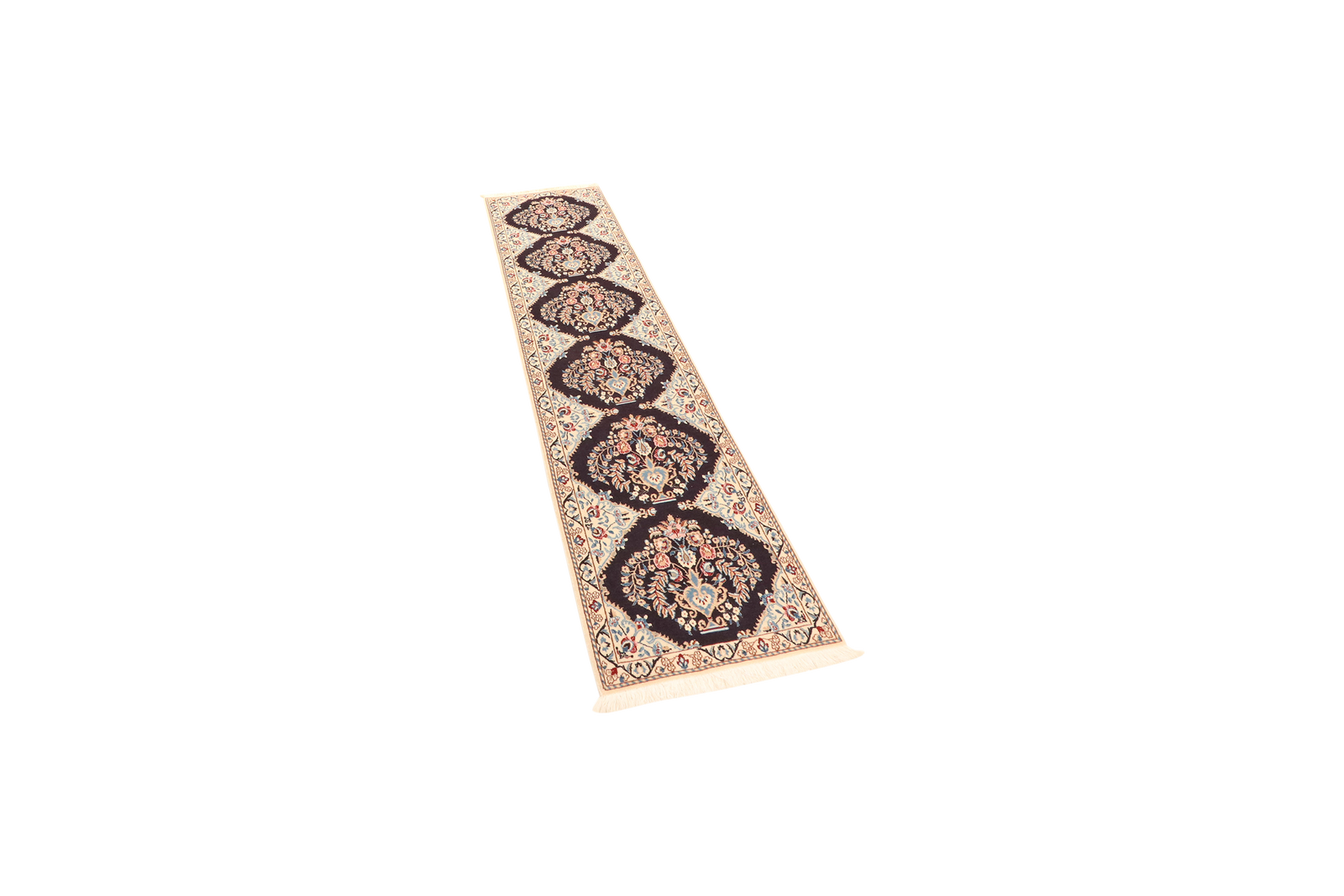 Nain 6La — Handgefertigt, 211x49 cm, Beige, 100% Virgin Wool | View 5