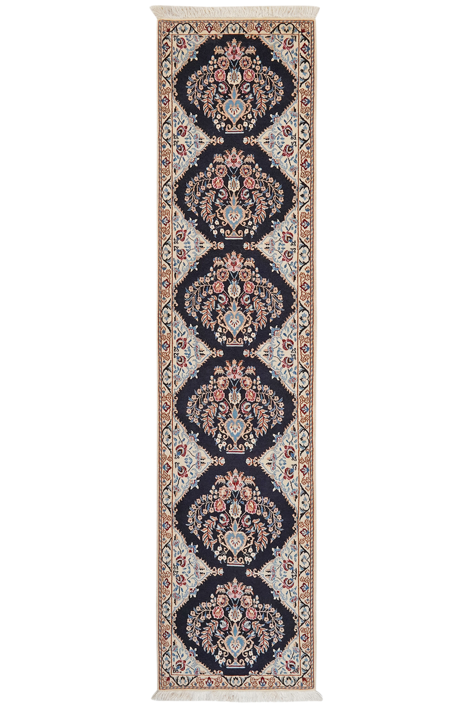 Nain 6La — Handgefertigt, 210x49 cm, Beige, 100% Virgin Wool | Main view