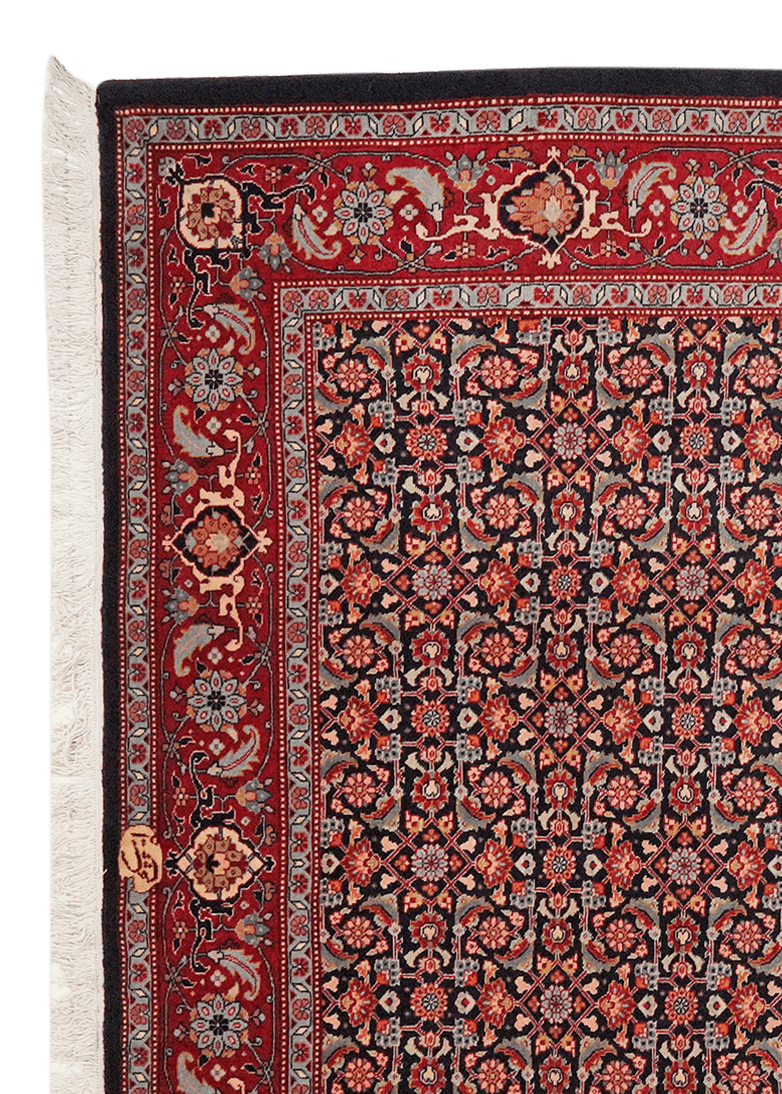 Tabriz 40 Raj — Hand-knotted, 190x204 cm, Blue, 100% Virgin Wool | View 3