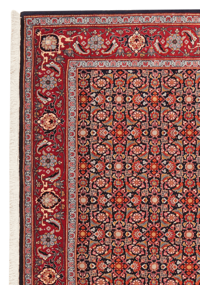 Tabriz 40 Raj — Hand-knotted, 206x250 cm, Blue, 100% Virgin Wool | View 3