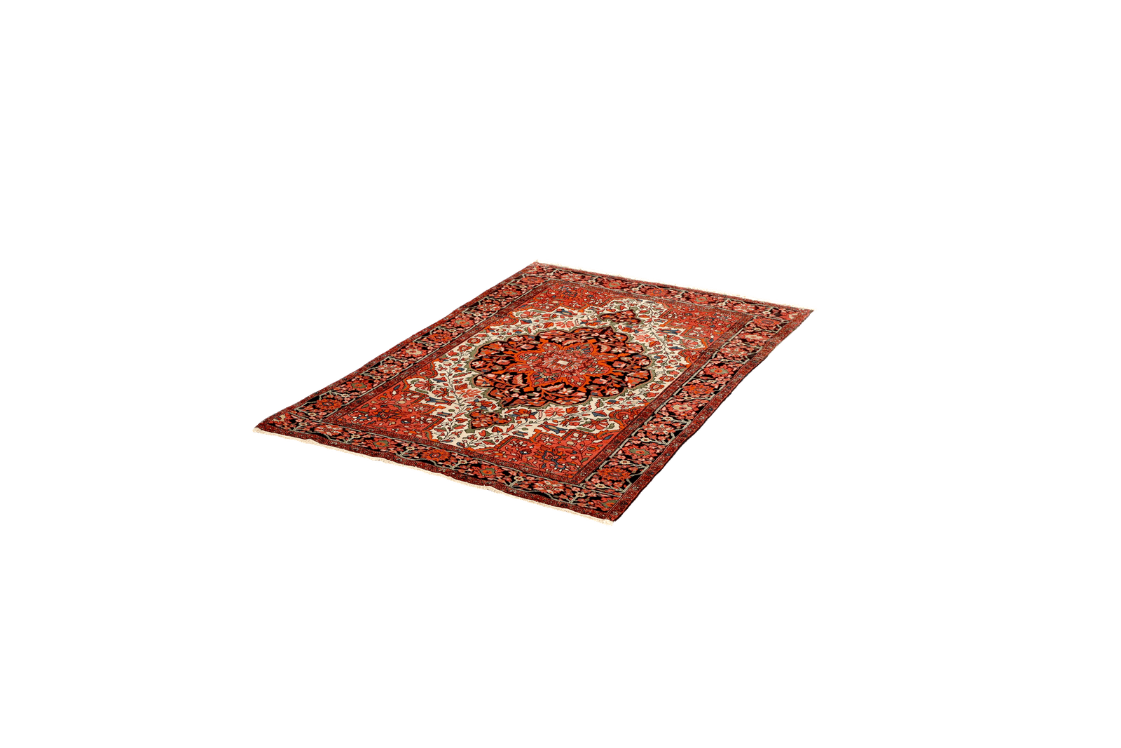 Farahan — Hand-knotted, 104x152 cm, Beige, 100% Virgin Wool | View 5