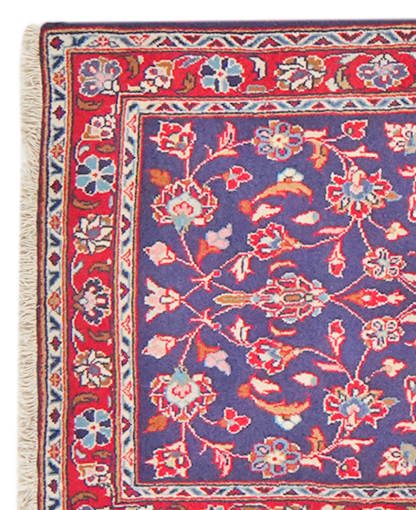 Ardakan — Hand-knotted, 75x270 cm, Blue, 100% Virgin Wool | View 3