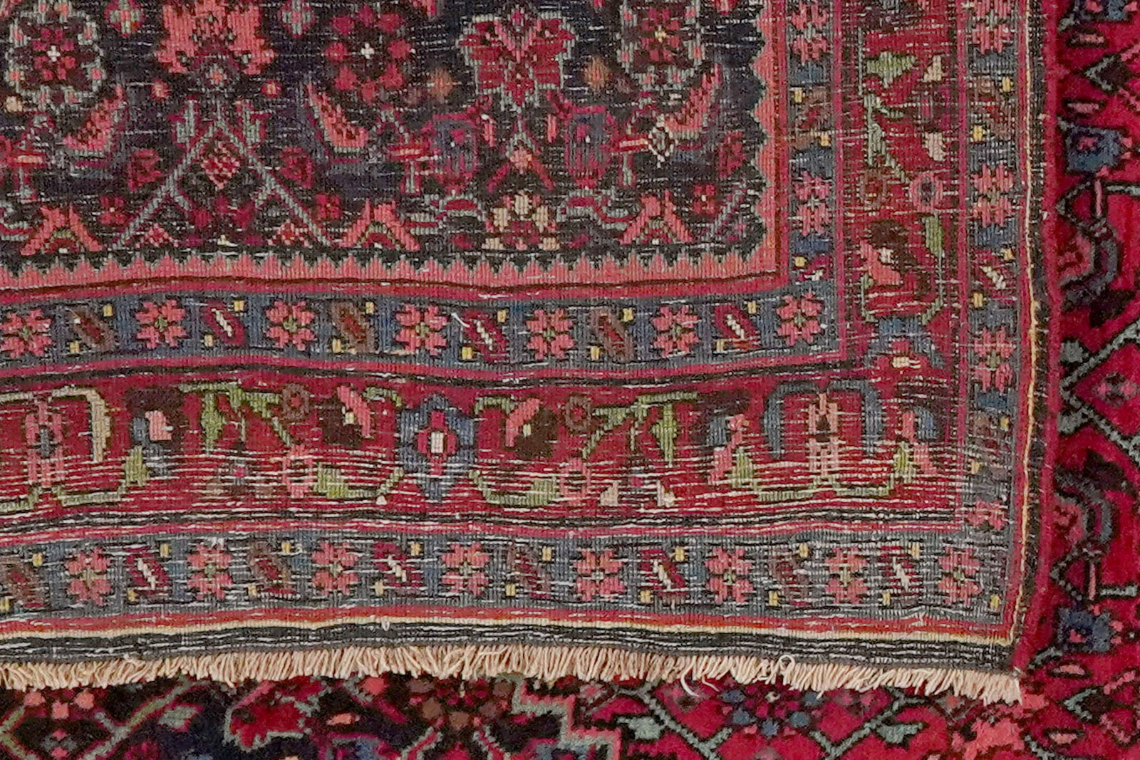 Bidjar — Handgefertigt, 158x121 cm, Rot, 100% Virgin Wool | View 7