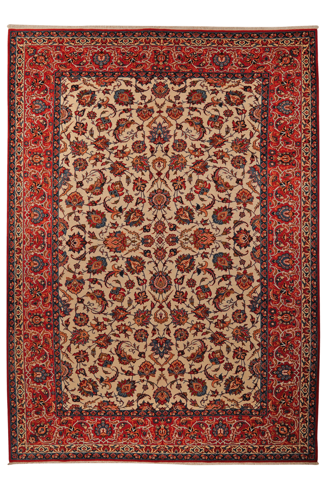 Isfahan — Hand-knotted, 277x392 cm, Beige, 100% Virgin Wool | Main view