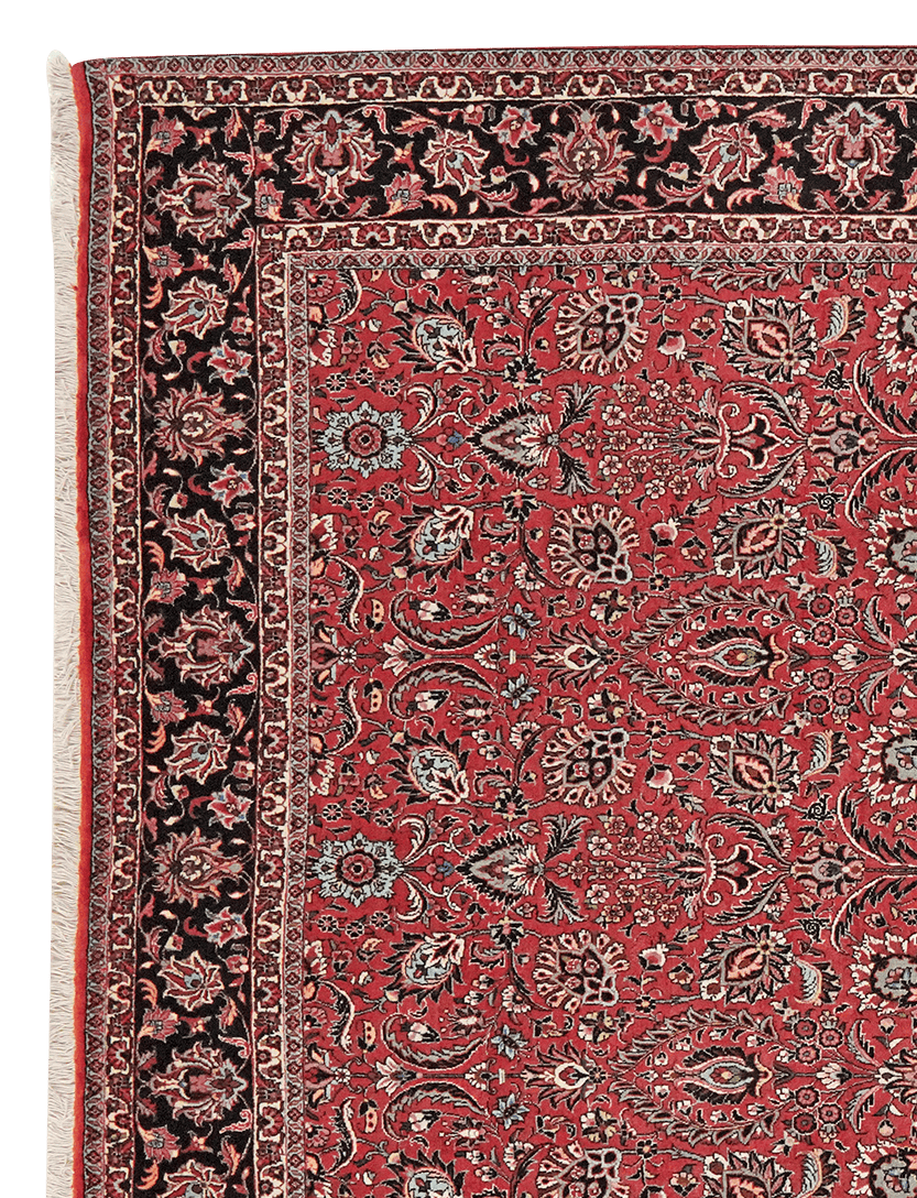 Bidjar — Hand-knotted, 207x296 cm, Red, 100% Virgin Wool | View 3