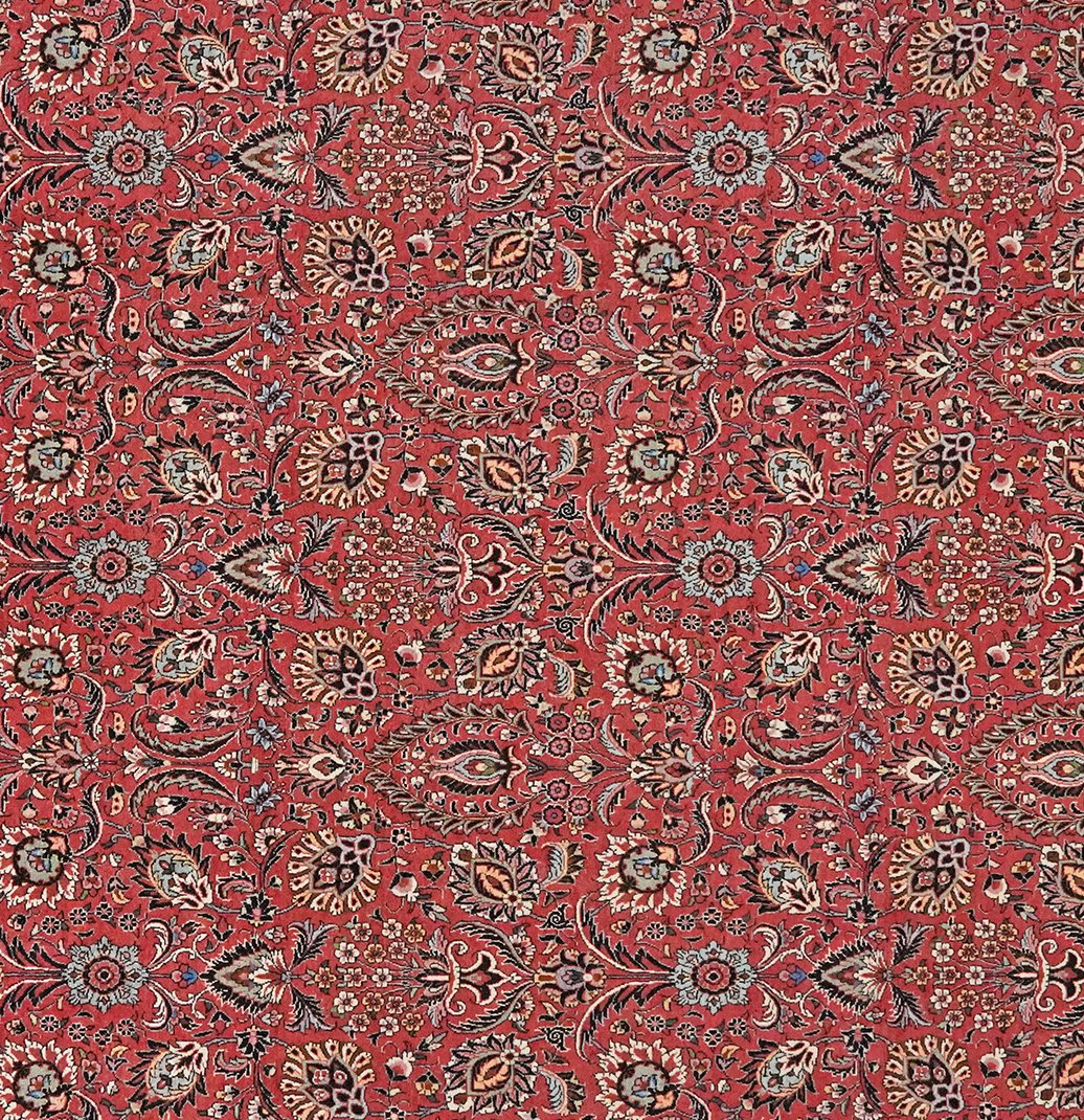 Bidjar — Hand-knotted, 207x296 cm, Red, 100% Virgin Wool | View 4