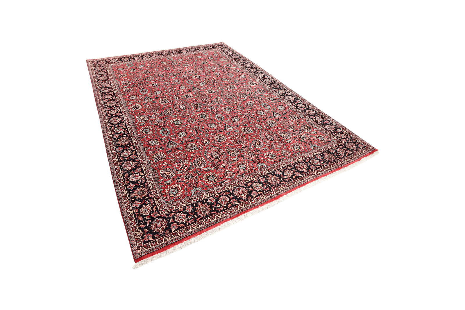 Bidjar — Hand-knotted, 207x296 cm, Red, 100% Virgin Wool | View 5