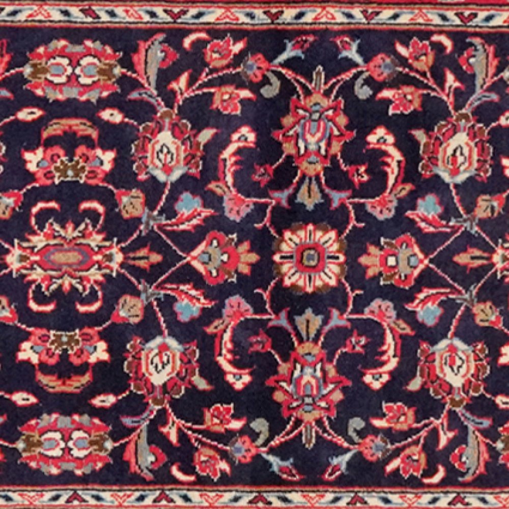Ardakan — Hand-knotted, 70x237 cm, Blue, 100% Virgin Wool | View 4