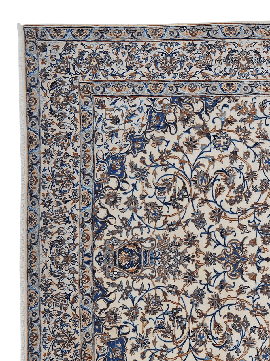 Nain 9La — Hand-knotted, 210x303 cm, Beige, 100% Virgin Wool | View 3