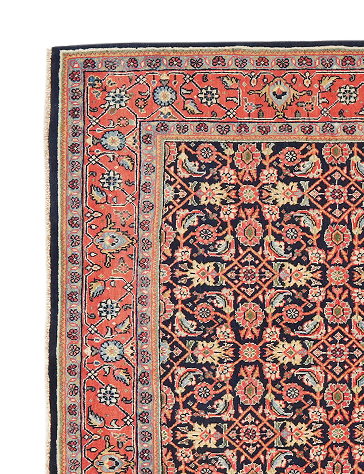 Sarough — Handgefertigt, 210x135 cm, Rot, 100% Virgin Wool | View 4
