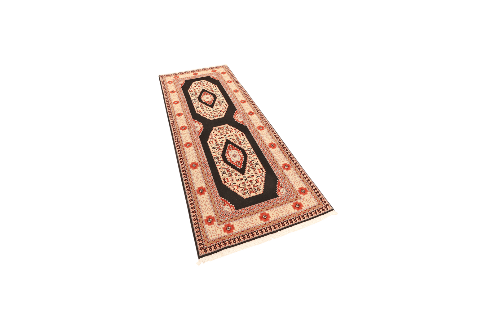 Tabriz 50 Raj — Hand-knotted, 75x202 cm, Blue, 100% Virgin Wool | View 5
