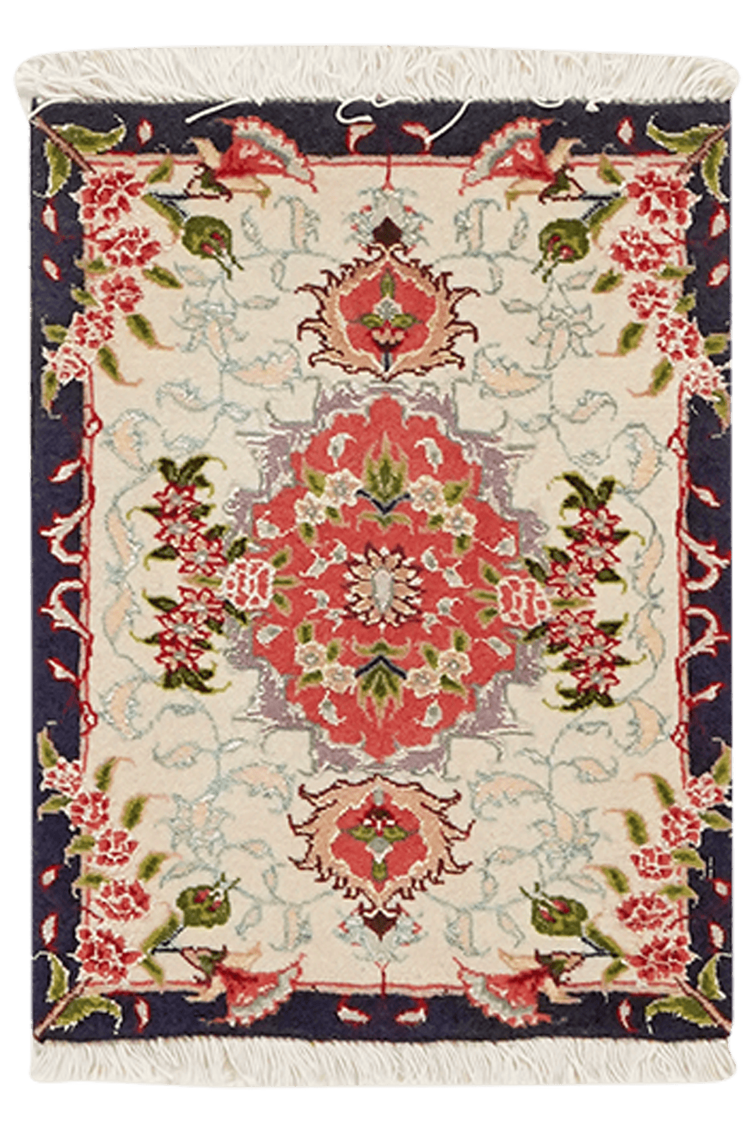 Tabriz 50 Raj — Hand-knotted, 34x47 cm, Beige, 100% Virgin Wool | Main view