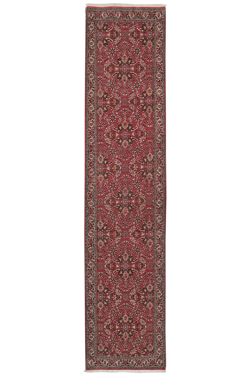 Bidjar — Hand-knotted, 85x388 cm, Red, 100% Virgin Wool | Main view