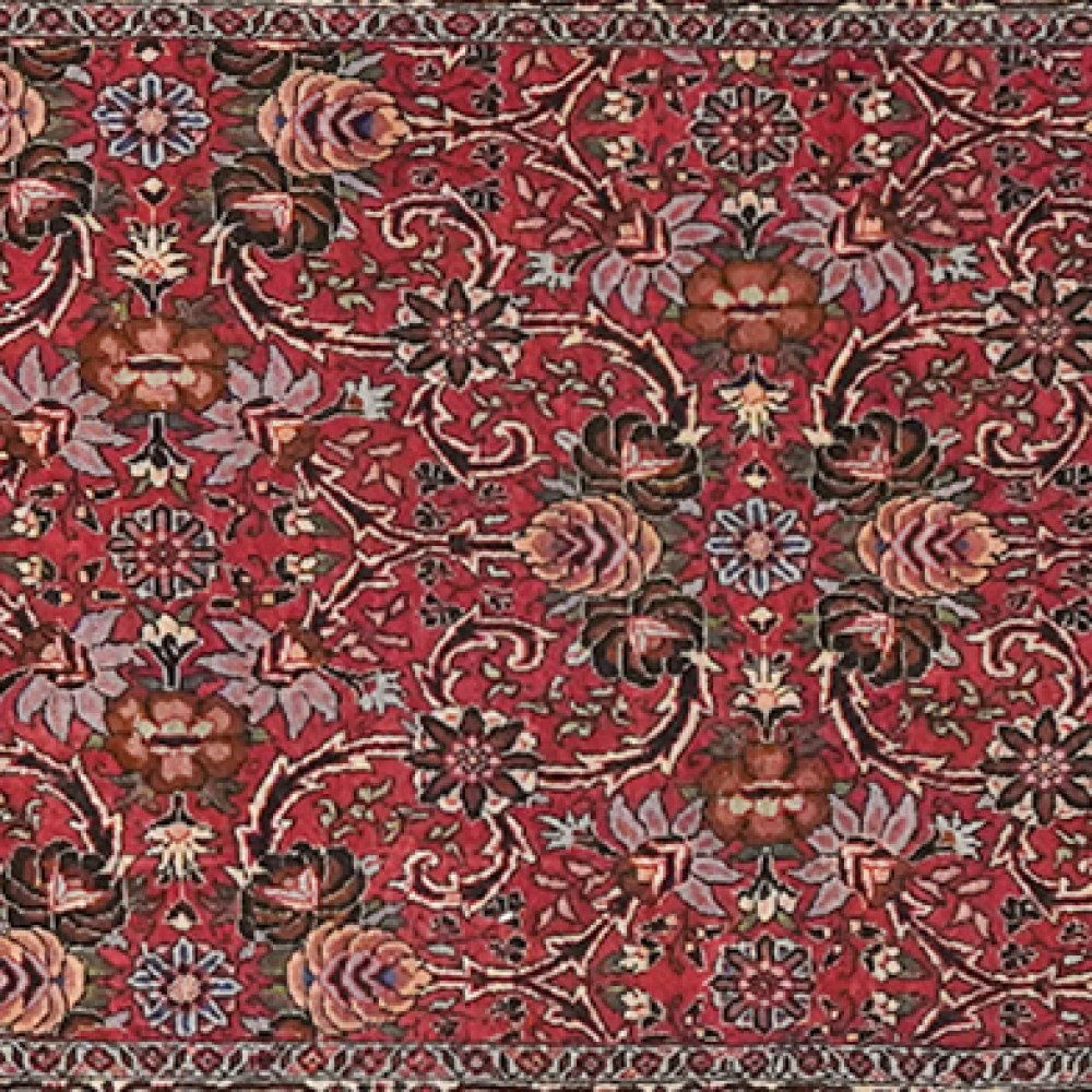 Bidjar — Hand-knotted, 85x388 cm, Red, 100% Virgin Wool | View 4