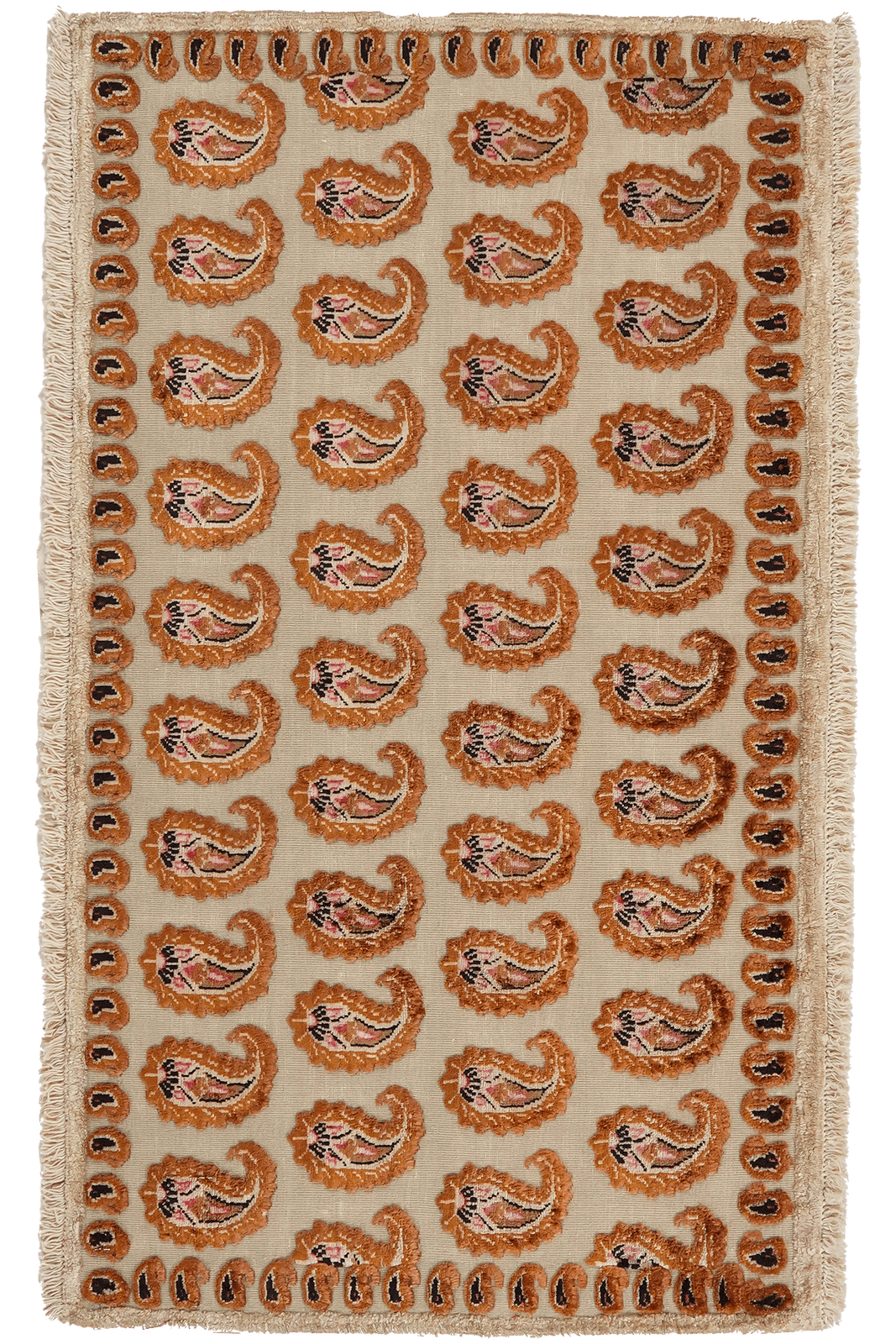 Kashan — Hand-knotted, 100x57 cm, Beige, 100% Virgin Wool | Main view