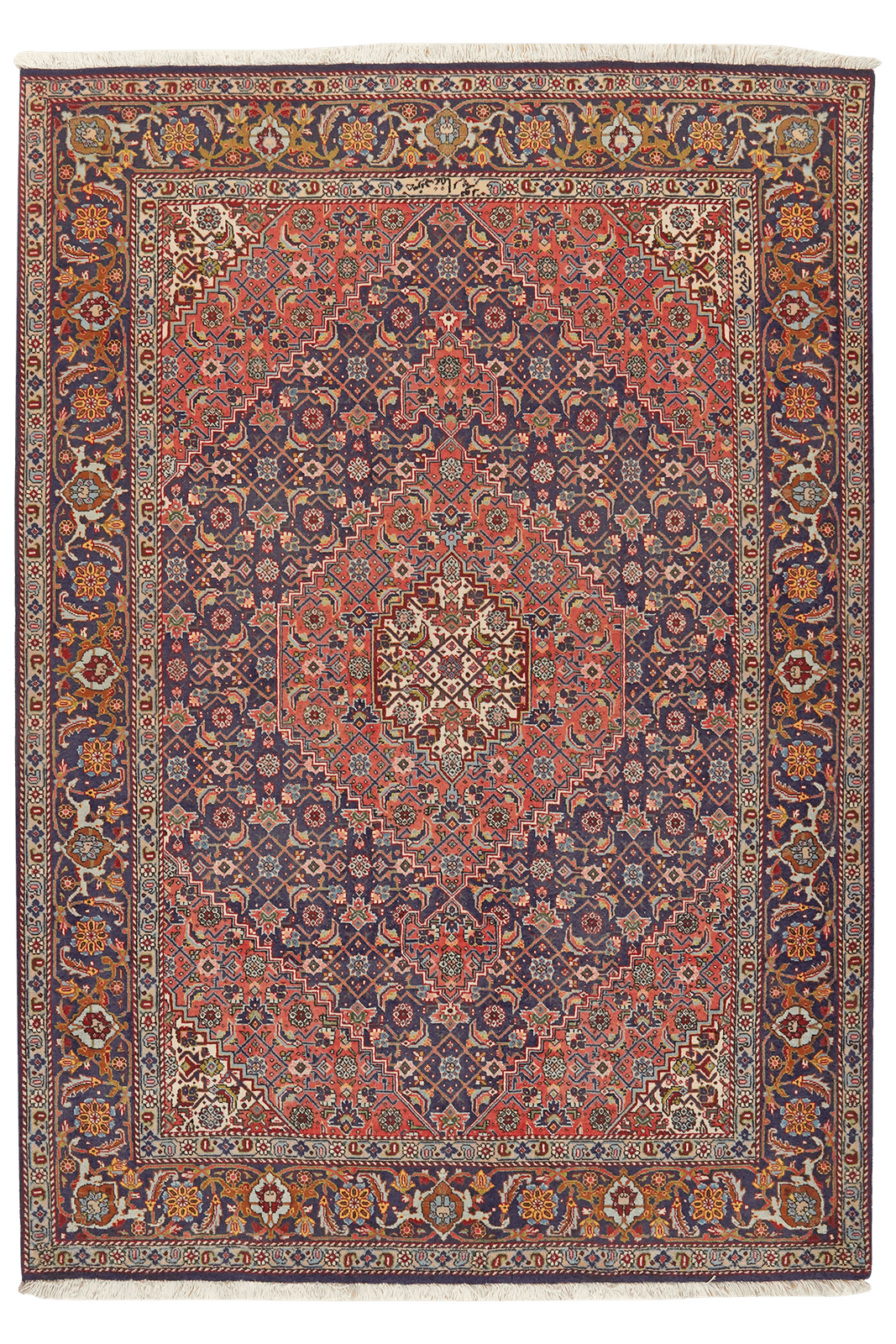 Tabriz Old — Hand-knotted, 143x201 cm, Red, 100% Virgin Wool | Main view