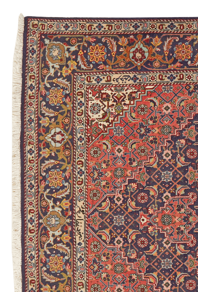 Tabriz Old — Hand-knotted, 143x201 cm, Red, 100% Virgin Wool | View 3
