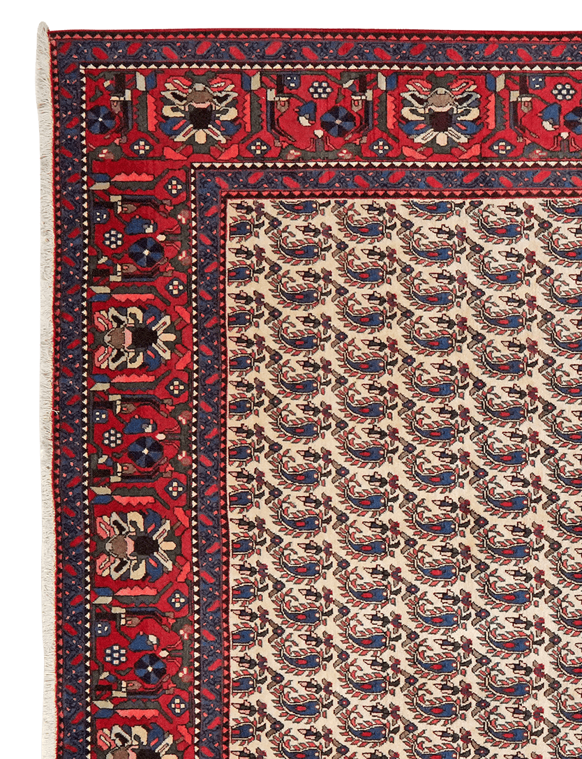 Abadeh — Hand-knotted, 202x301 cm, Beige, 100% Virgin Wool | View 3