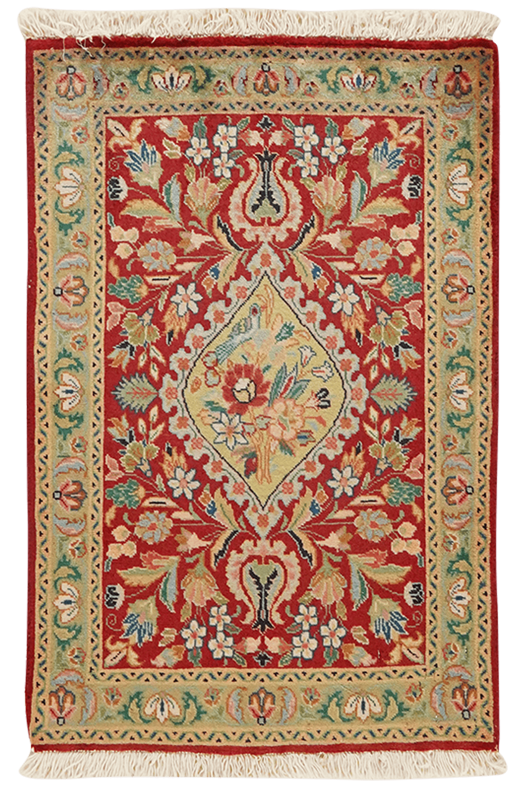 Tabriz Old — Hand-knotted, 49x76 cm, Red, 100% Virgin Wool | Main view