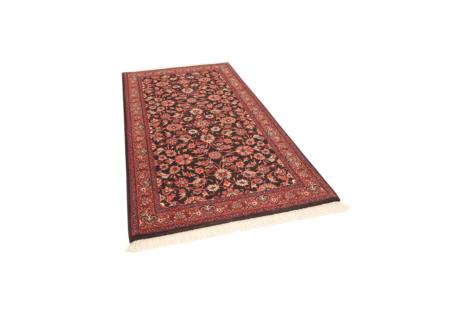Bidjar — Hand-knotted, 112x176 cm, Black, 95% Schurwolle, 5% Seide | View 5