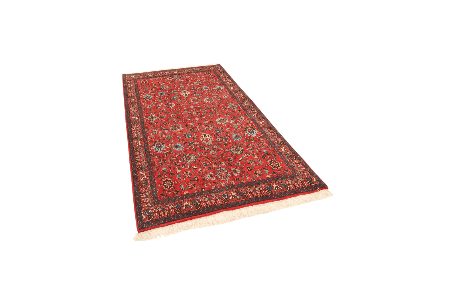 Bidjar — Hand-knotted, 112x174 cm, Red, 95% Schurwolle, 5% Seide | View 5