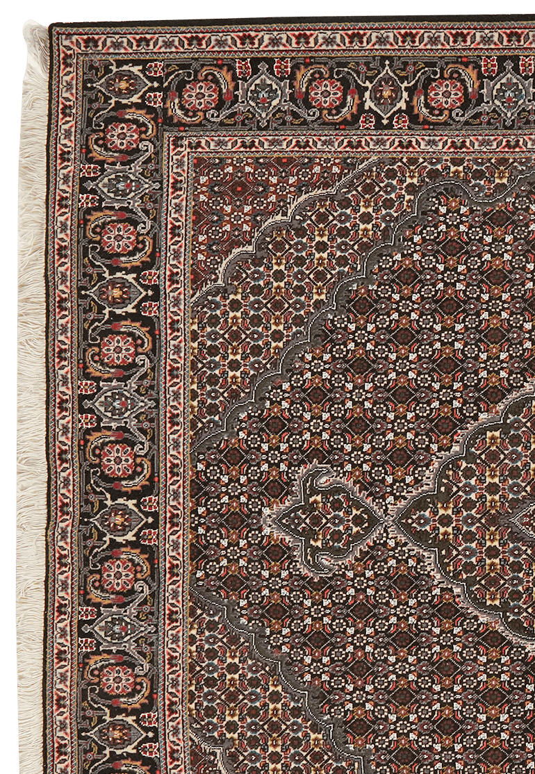 Tabriz 40 Raj — Hand-knotted, 153x198 cm, Blue, 100% Virgin Wool | View 3