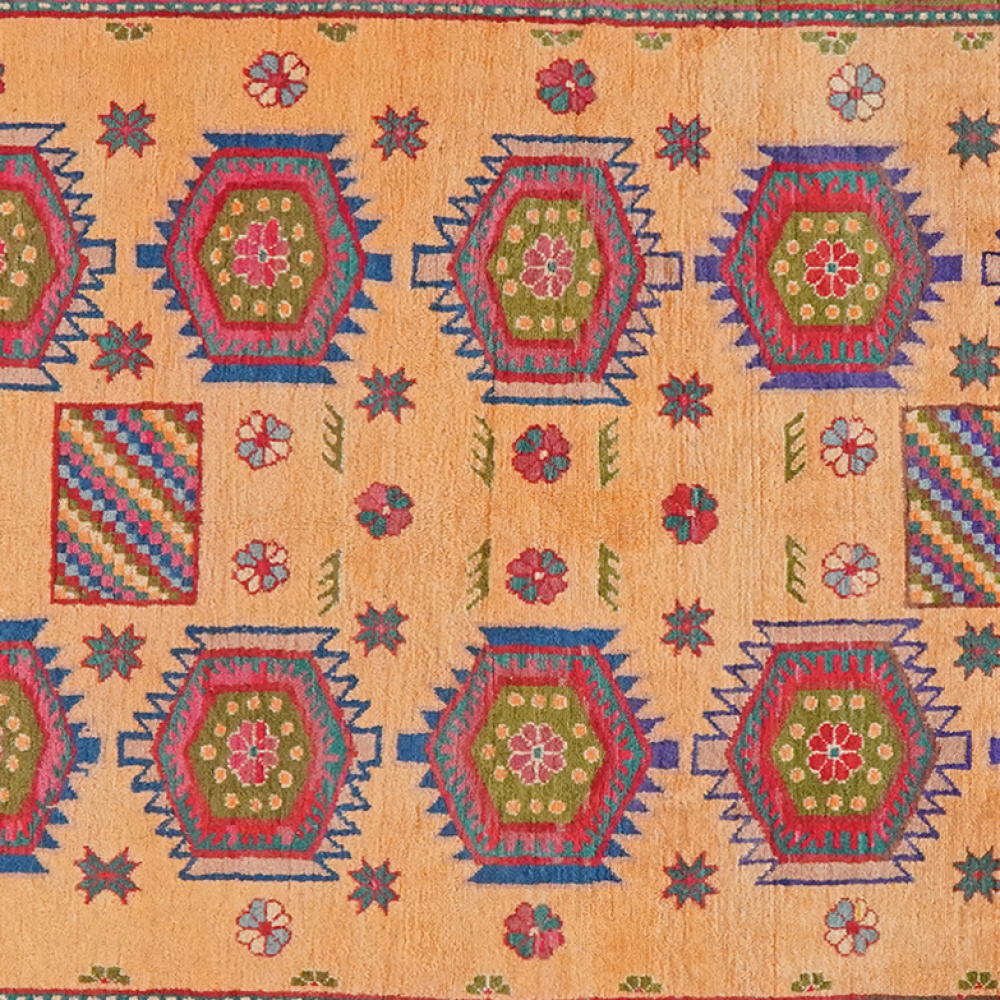 Samarkand — Handgefertigt, 263x154 cm, Beige, 100% Virgin Wool | View 5