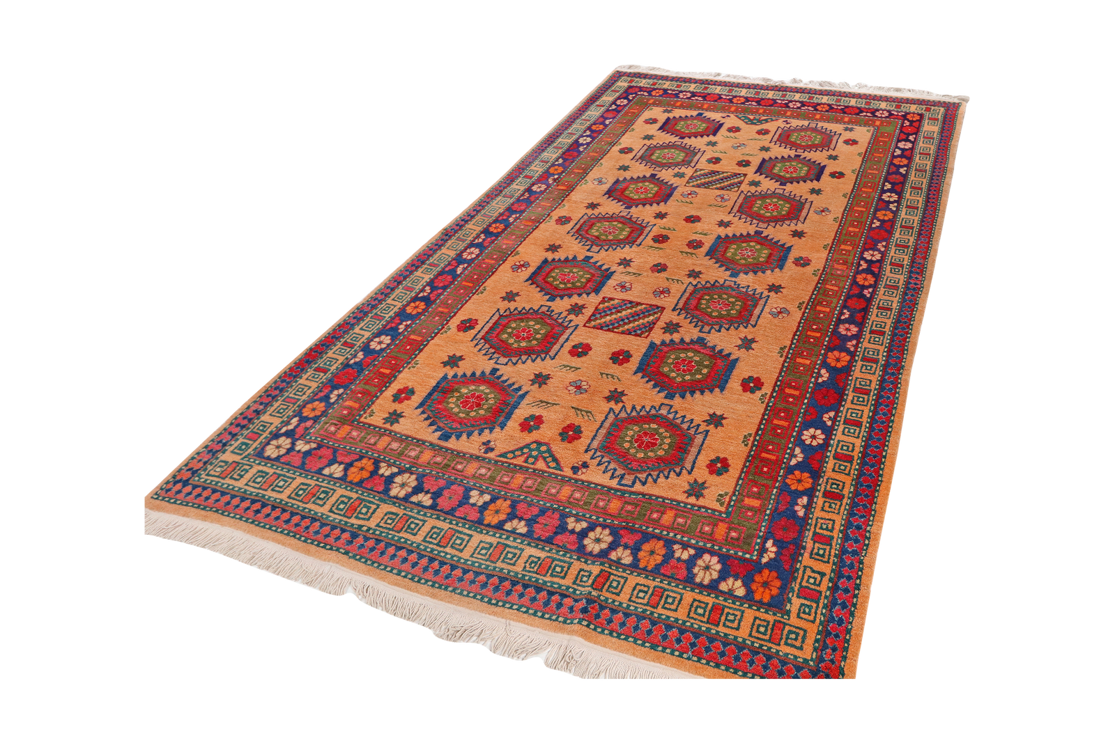 Samarkand — Handgefertigt, 263x154 cm, Beige, 100% Virgin Wool | View 6