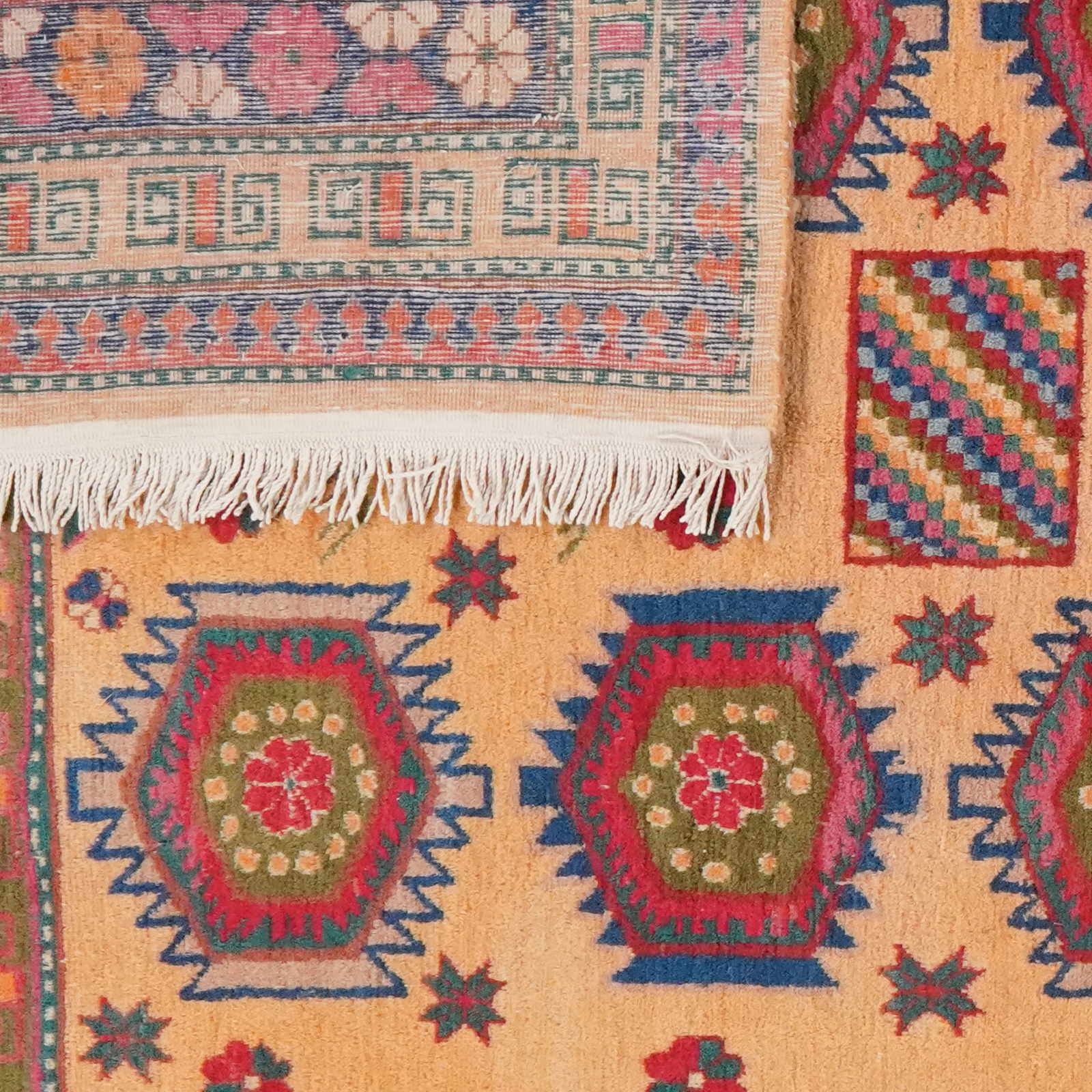 Samarkand — Handgefertigt, 263x154 cm, Beige, 100% Virgin Wool | View 7