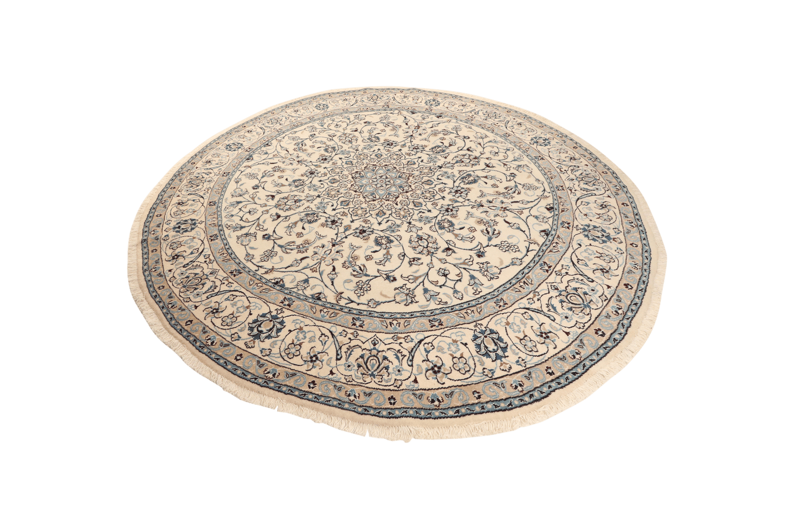 Nain — Hand-knotted, 246x246 cm, Beige, 100% Virgin Wool | View 5