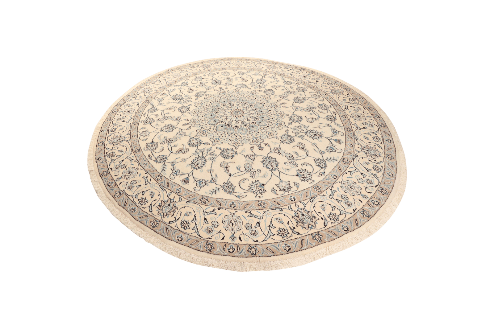 Nain — Hand-knotted, 246x246 cm, Beige, 100% Virgin Wool | View 5