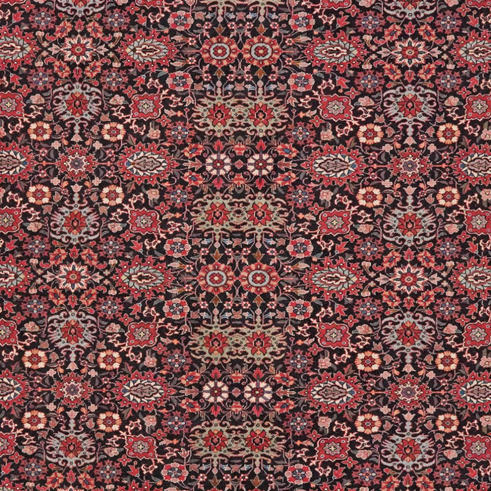 Bidjar — Hand-knotted, 202x200 cm, Blue, 100% Virgin Wool | View 4