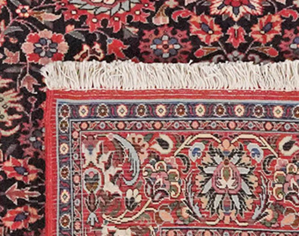 Bidjar — Hand-knotted, 202x200 cm, Blue, 100% Virgin Wool | View 6