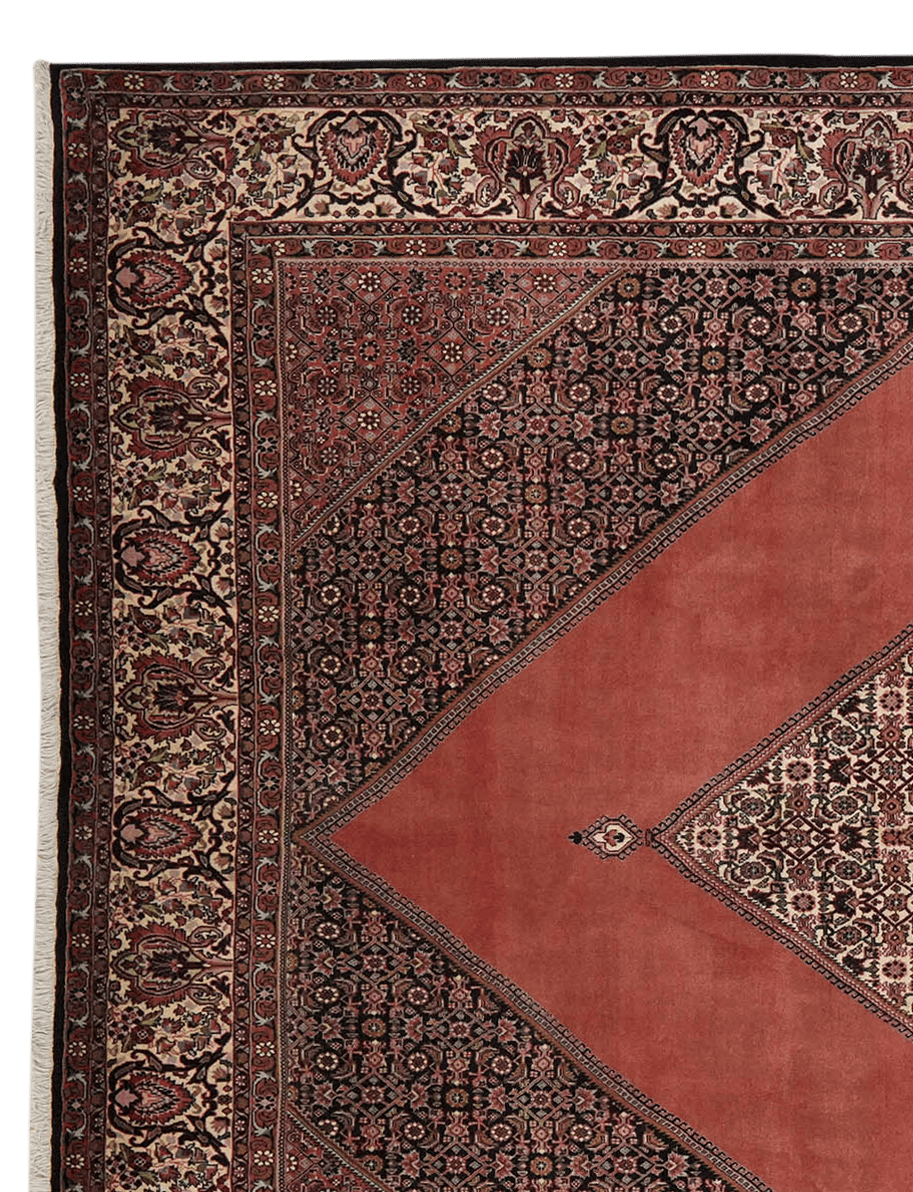 Bidjar — Hand-knotted, 253x358 cm, Red, 100% Virgin Wool | View 3