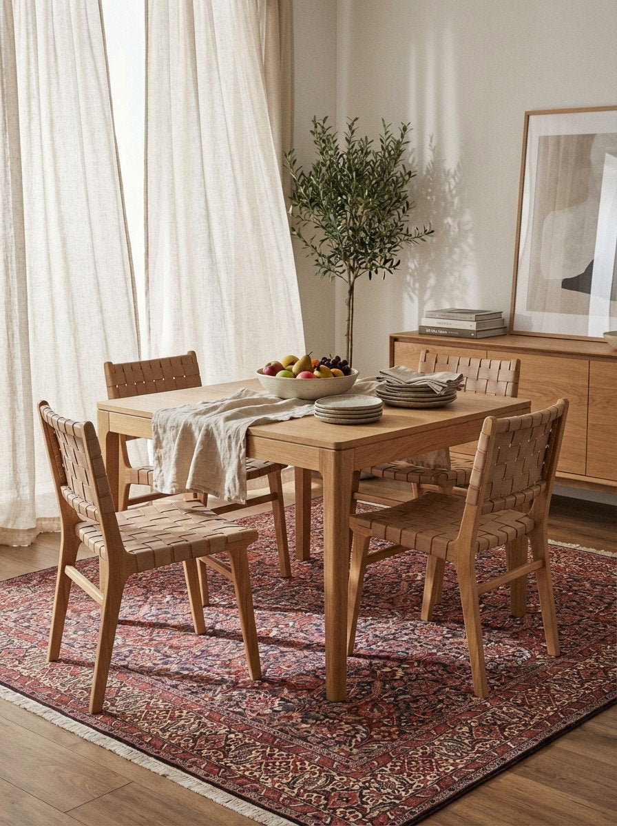 Bidjar — Handgefertigt, 213x205 cm, Beige, 100% Virgin Wool | Detail view