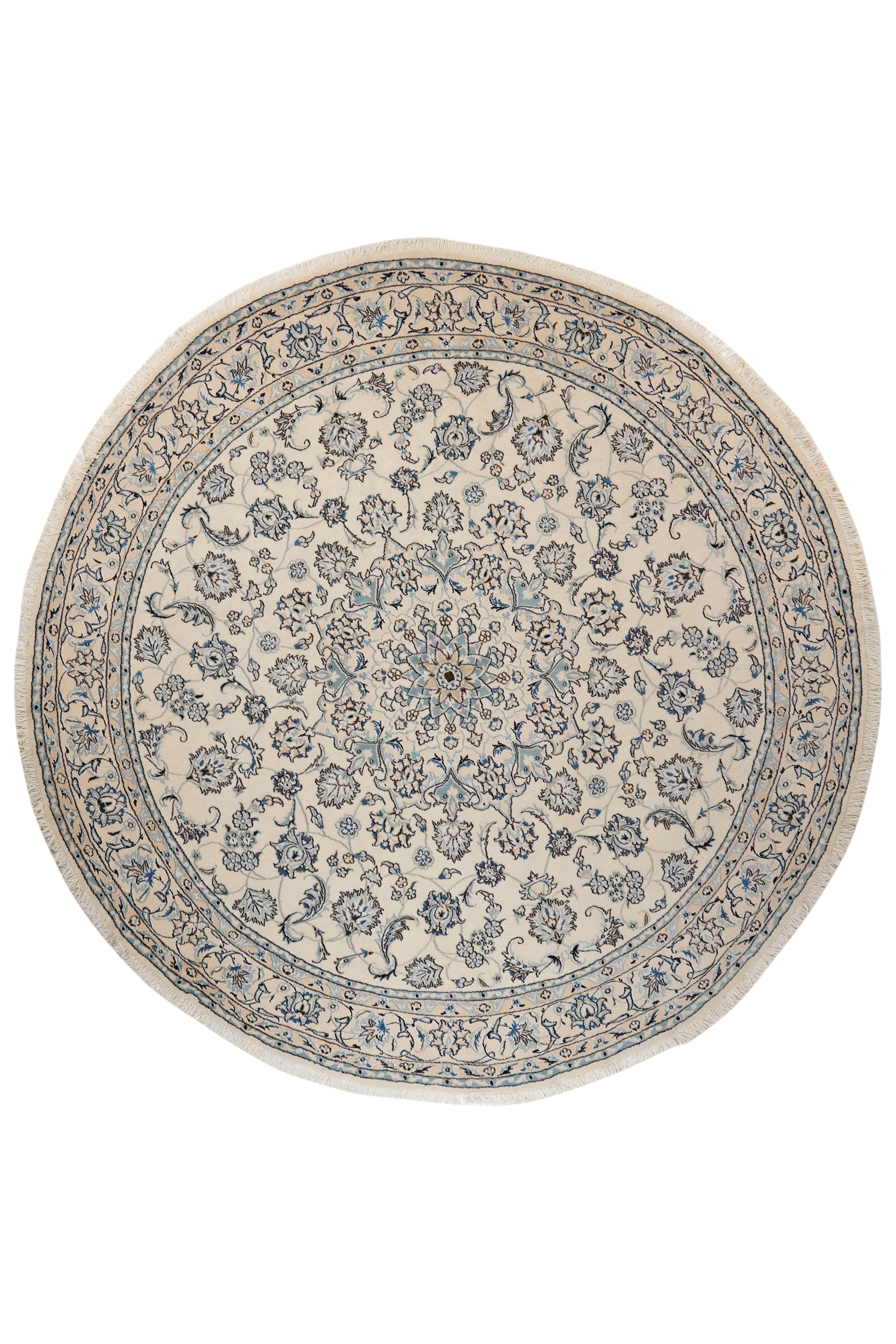 Nain — Hand-knotted, 246x246 cm, Beige, 100% Virgin Wool | Main view