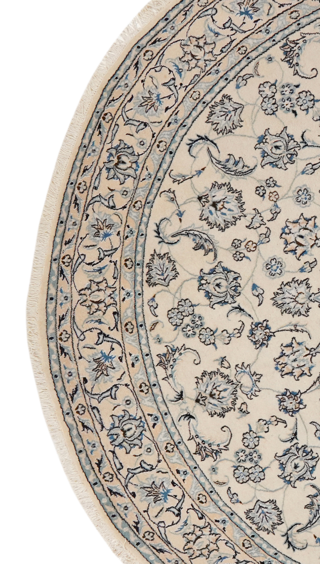 Nain — Hand-knotted, 246x246 cm, Beige, 100% Virgin Wool | View 3